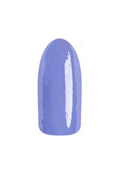 Lilac blue creme' color swatch previewing EzFlow TruGEL Going Up? on a fake nail